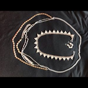 Stella & Dot mixed metal statement necklace